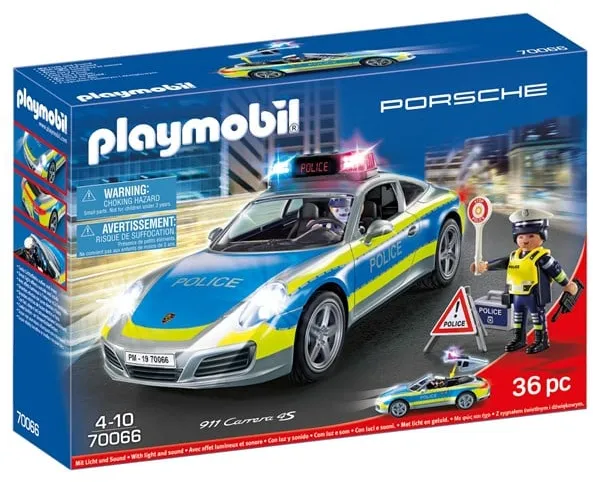 Playmobil Porsche - Porsche 911 Carrera 4S Polícia - Branco