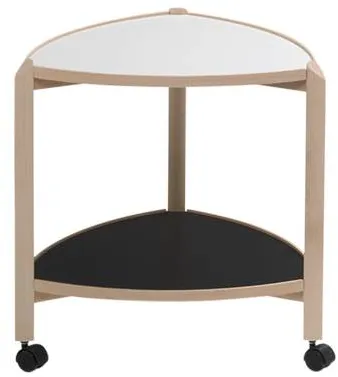 Thomsen Furniture Visit carrinho com rodas - faia/melamina - faia natural - 55x50x50 cm