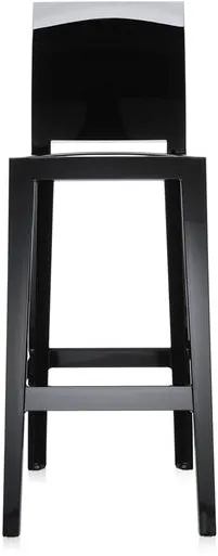 Kartell One More Please Banco de Bar H75 Preto Brilhante