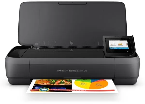 Impressora Multifuncional HP Officejet 250 Mobile All in One - Jato de Tinta - Cor - Tinta