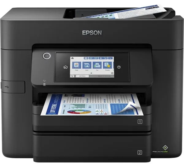 Epson WorkForce Pro WF-4830DTWF Impressora Multifuncional Jato de Tinta All in One com Fax - Cor - Tinta