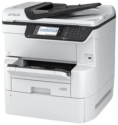 Impressora jato de tinta multifunções Epson WorkForce Pro WF-C878RDWF com fax - Cor - Tinta