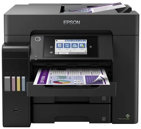 Epson EcoTank ET-5850 Impressora Multifuncional Jato de Tinta All in One com Fax - Cor - Tinta