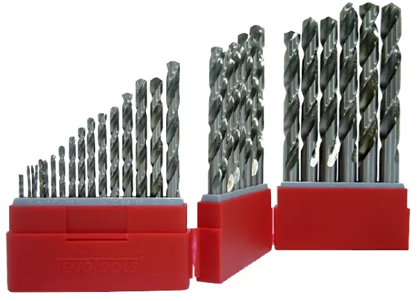Teng Tools Conjunto de brocas para metal 1,0–13,0 mm DB034