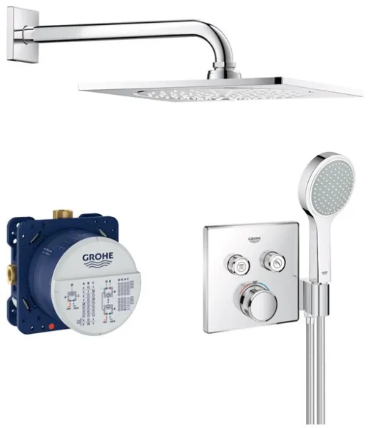 Grohe Grohtherm SmartControl Conjunto de duche com chuveiro de teto, cromado