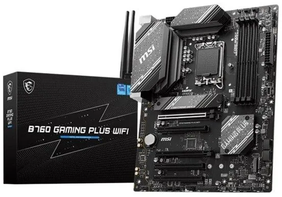 MSI B760 GAMING PLUS WIFI Placa-mãe - Intel B760 - Socket Intel LGA1700 - DDR5 RAM - ATX