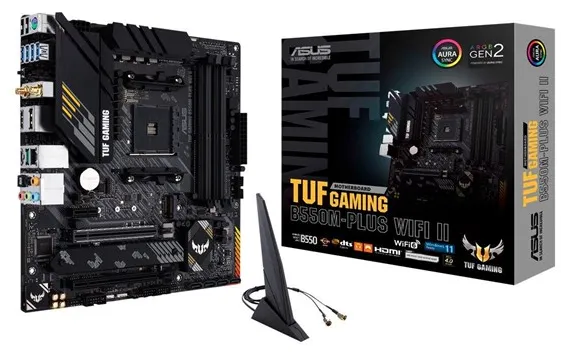 ASUS TUF GAMING B550M-PLUS WIFI II Motherboard - AMD B550 - AMD AM4 socket - DDR4 RAM - Micro-ATX