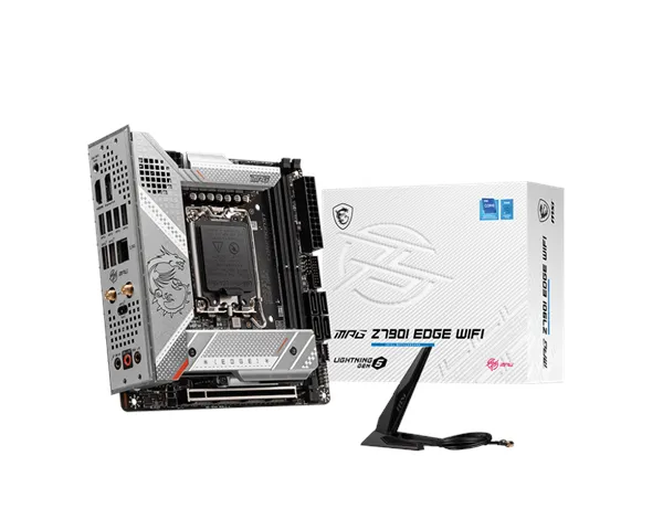 MSI MPG Z790I EDGE WIFI Motherboard - Intel Z790 - Intel LGA1700 socket - DDR5 RAM - Mini-ITX