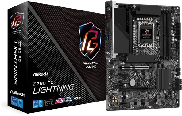 ASRock Z790 PG Lightning Motherboard - Intel Z790 - Socket Intel LGA1700 - DDR5 RAM - ATX