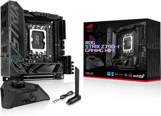 ASUS ROG STRIX Z790-I GAMING WIFI Placa-mãe - Intel Z790 - Socket Intel LGA1700 - DDR5 RAM - Mini-ITX