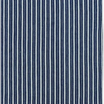 Tecido denim 145cm 008 Azul-escuro às riscas - 50cm