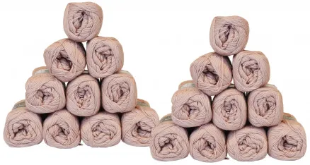 Mayflower Cotton 8/4 Pacote de Fios Unicolor 1489 Rosa Empoeirado - 20 unid. - Mayflower Cotton 8/4 Pacote de Fios Unicolor 1489 Rosa Empoeirado - 20 unid.