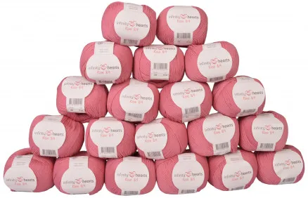 Infinity Hearts Rose 8/4 Pacote de Fios Unicolor 29 Rosa Antigo - 20 unid. - Infinity Hearts Rose 8/4 Pacote de Fios Unicolor 29 Rosa Antigo - 20 unid.