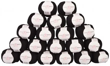 Infinity Hearts Rose 8/4 Pacote de Fios Unicolor 01 Preto - 20 unid. - Infinity Hearts Rose 8/4 Pacote de Fios Unicolor 01 Preto - 20 unid.