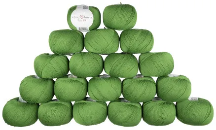 Infinity Hearts Rose 8/4 Pacote de Fios Unicolor 156 Verde - 20 unid. - Infinity Hearts Rose 8/4 Pacote de Fios Unicolor 156 Verde - 20 unid.