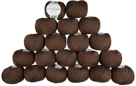 Infinity Hearts Rose 8/4 Pacote de Fios Unicolor 219 Castanho - 20 unid. - Infinity Hearts Rose 8/4 Pacote de Fios Unicolor 219 Castanho - 20 unid.