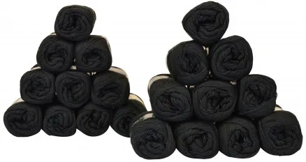 Mayflower Cotton 8/4 Pacote de Fios Unicolor 1443 Preto - 20 unid. - Mayflower Cotton 8/4 Pacote de Fios Unicolor 1443 Preto - 20 unid.