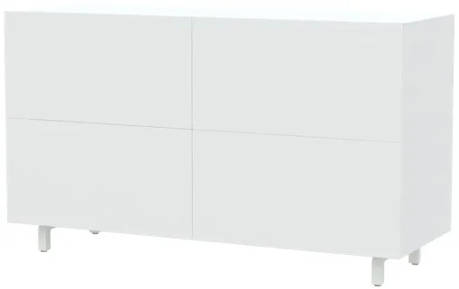 Armário branco com mesa ajustável