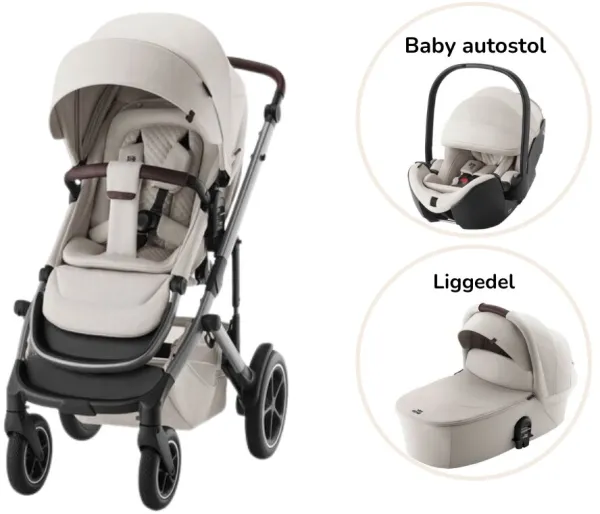 Smile 5Z lux carrinho combinado incl. cadeira auto - soft taupe