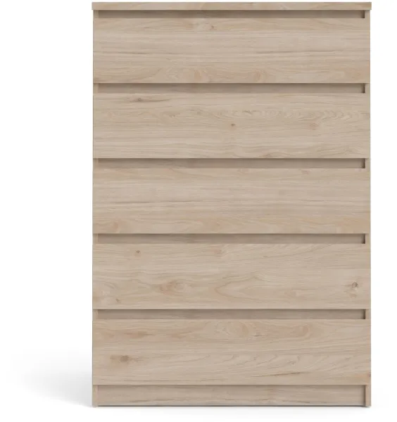 TVILUM Naia Cômoda 5 gavetas - ParcelJackson Hickory