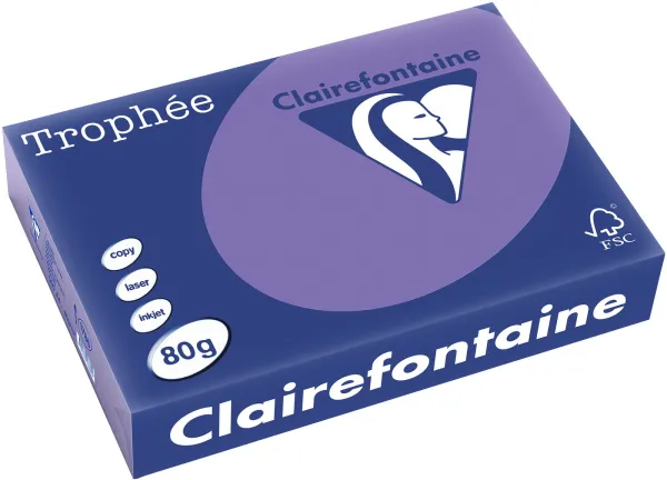 Q-connect Trophee papel de cópia A4 80g roxo forte 500 folhas