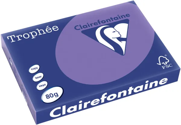 Q-connect Trophee papel de cópia A3 80g roxo forte 500 folhas