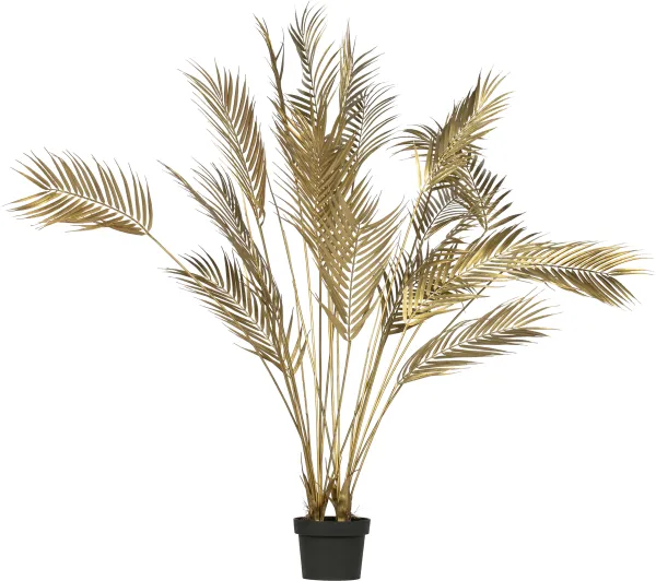 WOOOD Palme planta artificial - poliéster dourado (A:110)