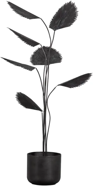 BEPUREHOME Collection planta artificial, ajustável - metal preto (A:141)
