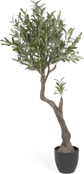 Olivo, Planta artificial, preta, H140x55x50 cm