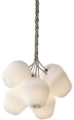 Le Klint THE BOUQUET Grande candelabro com 7 ecrãs de papel