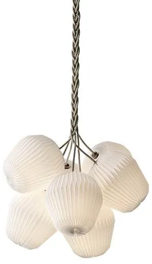 Le Klint THE BOUQUET Candeeiro de teto médio com 7 abat-jours de papel