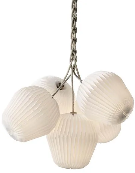Le Klint THE BOUQUET XL Candeeiro de teto com 5 abat-jours de papel