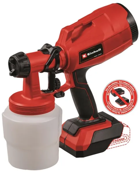 Einhell TC-SY 18/60 Li pistola de pintura sem fio 18 volts s/ bateria e carregador