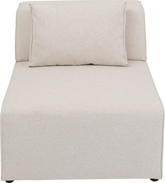 KARE DESIGN Infinity módulo de 2 lugares Cream, 80 cm - poliéster e polipropileno cor creme