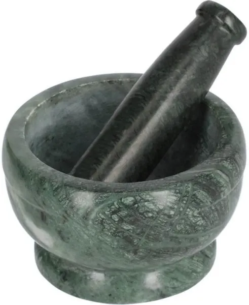 Cindea, Almofariz, verde, H8x13x13 cm, mármore