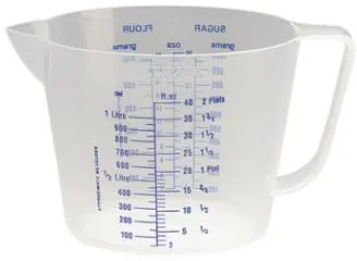 Copo medidor Stewart, plástico PP transparente, 1 L