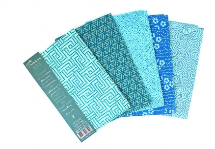 Tissu de Marie Fat Quarter Turquesa 50x57cm - 5 unid.