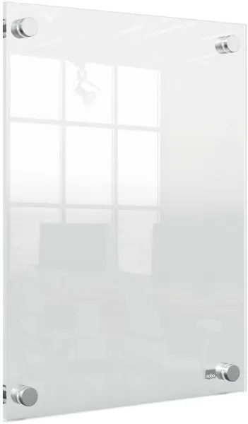 Moldura de cartaz em acrílico transparente Nobo Premium Plus A4 para montagem na parede