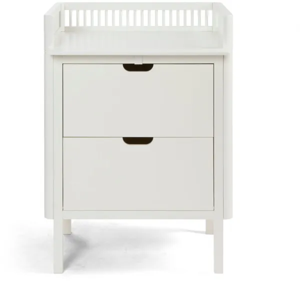 Trocador com gavetas - branco FSC®