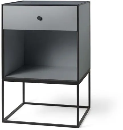 Audo Frame 49 Mesa Lateral Com 1 Gaveta Cinzento Escuro