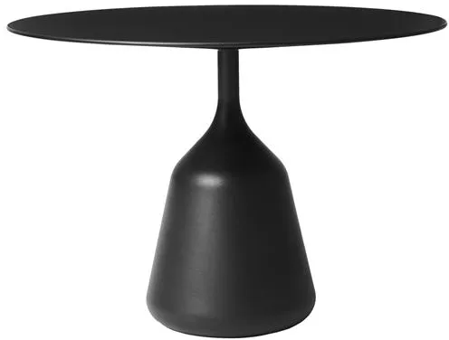 Wendelbo Coin Mesa Lateral Baixa Laminado Preto