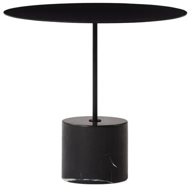 Wendelbo Calibre Mesa Lateral Baixa Preto/Mármore Preto