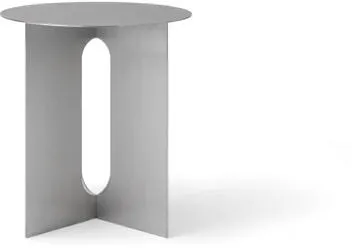 Audo Androgyne Base para Mesa Lateral Aço Escovado