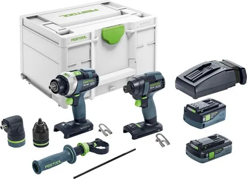Conjunto de aparafusadora e berbequim Festool TID 18 5,0/4,0-Set TPC 18/4