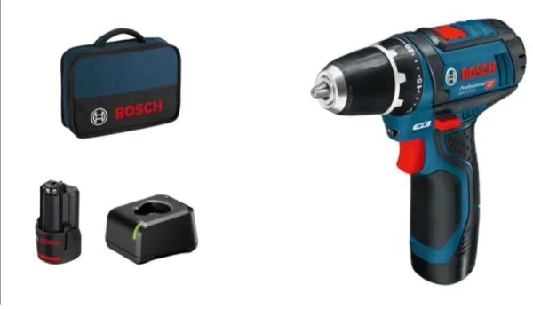 Bosch 12V Berbequim GSR 12V-15 2X2,0AH 1XGAL 12V-20 SACO