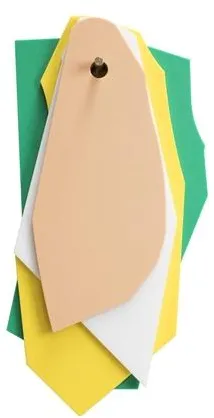 Valerie Objects Tábua de Corte/Suporte Verde/Amarelo/Branco/Rosa