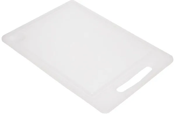 Tábua de corte com sulco para sumo 25x36cm branca