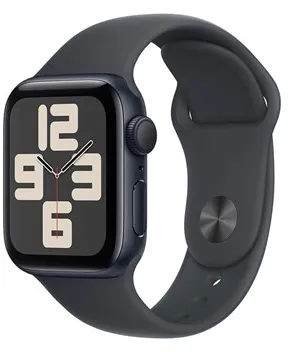Apple Watch SE GPS 40mm - Caixa de Alumínio Meia-Noite com Pulseira Desportiva Meia-Noite - M/L