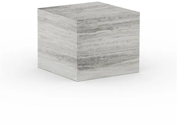 NORR11 Cubism Mesa de Centro Pequena Travertino Prateado