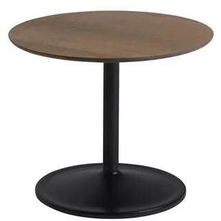 Muuto Soft Mesa de Centro Carvalho Fumado/Preto Ø48 H40